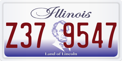 IL license plate Z379547