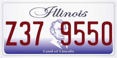 IL license plate Z379550
