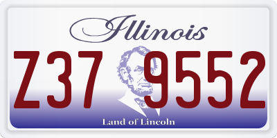 IL license plate Z379552