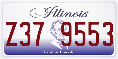 IL license plate Z379553