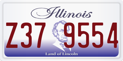 IL license plate Z379554