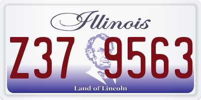IL license plate Z379563