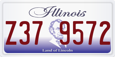 IL license plate Z379572