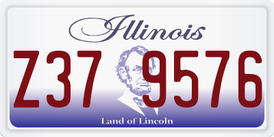 IL license plate Z379576