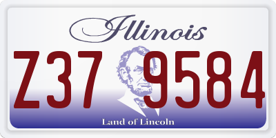IL license plate Z379584