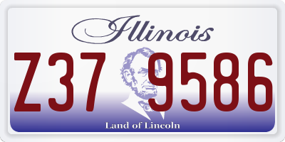 IL license plate Z379586