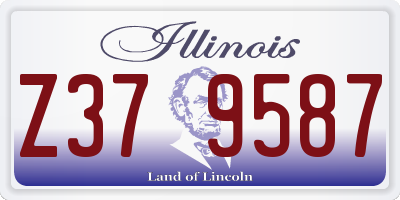 IL license plate Z379587