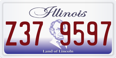 IL license plate Z379597
