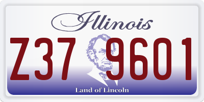 IL license plate Z379601