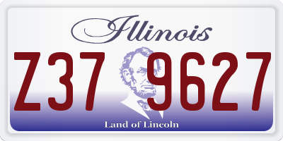 IL license plate Z379627