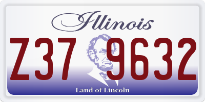 IL license plate Z379632