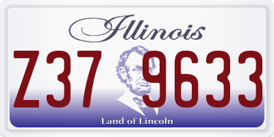 IL license plate Z379633