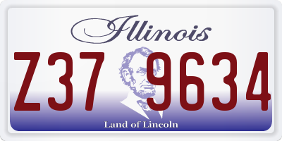 IL license plate Z379634