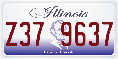 IL license plate Z379637