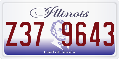 IL license plate Z379643