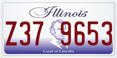 IL license plate Z379653