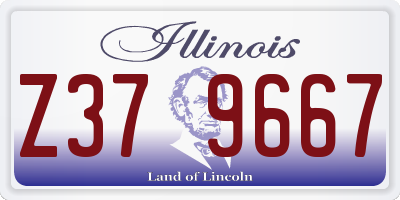 IL license plate Z379667