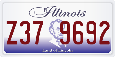 IL license plate Z379692