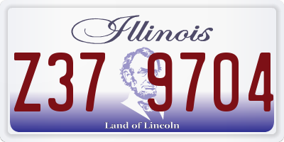 IL license plate Z379704