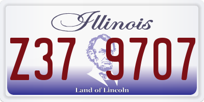 IL license plate Z379707