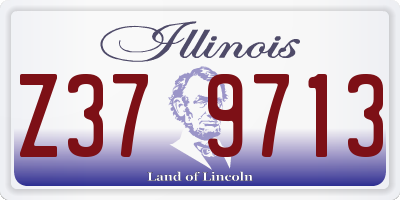 IL license plate Z379713