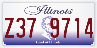 IL license plate Z379714
