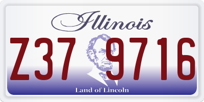 IL license plate Z379716