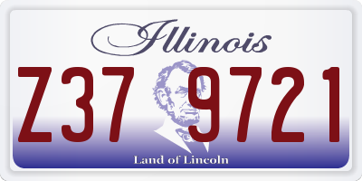 IL license plate Z379721