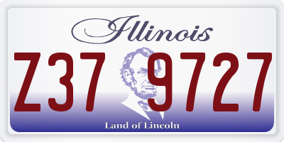 IL license plate Z379727