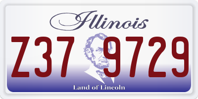 IL license plate Z379729