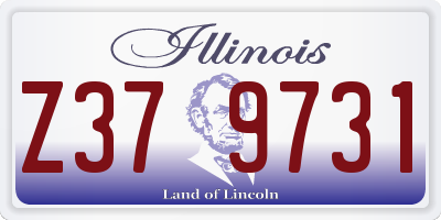 IL license plate Z379731