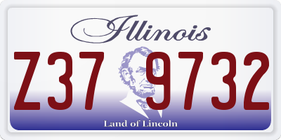 IL license plate Z379732