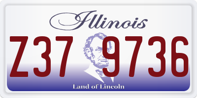 IL license plate Z379736