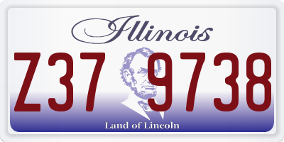 IL license plate Z379738