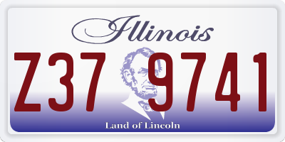 IL license plate Z379741