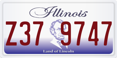 IL license plate Z379747