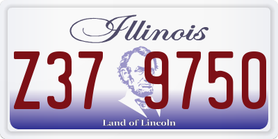 IL license plate Z379750