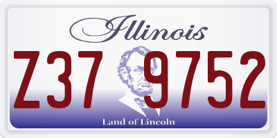 IL license plate Z379752