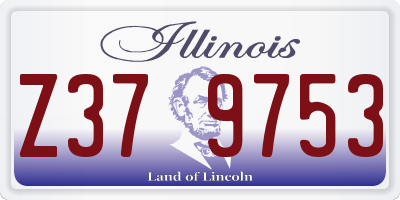 IL license plate Z379753