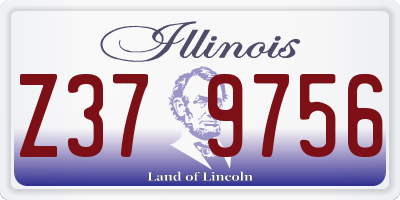 IL license plate Z379756