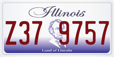 IL license plate Z379757