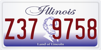 IL license plate Z379758