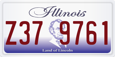 IL license plate Z379761