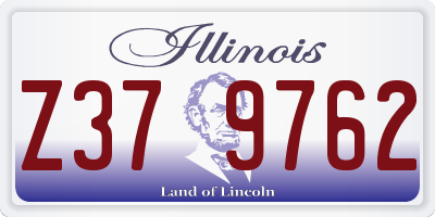 IL license plate Z379762
