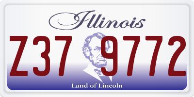 IL license plate Z379772