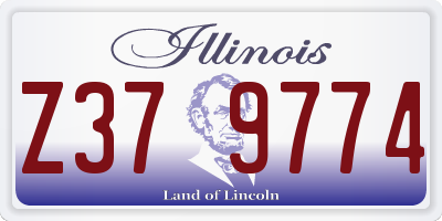 IL license plate Z379774