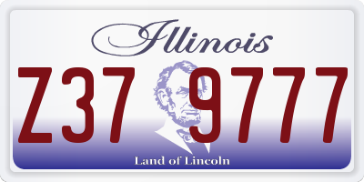 IL license plate Z379777