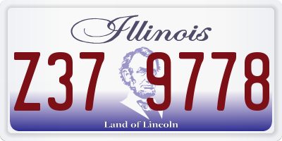 IL license plate Z379778