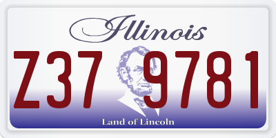 IL license plate Z379781