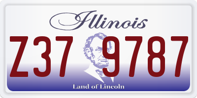 IL license plate Z379787